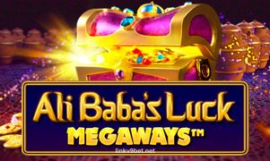 Ảnh chụp màn hình trò chơi Ali Baba's Luck Megaways™ tại linkv9bet
